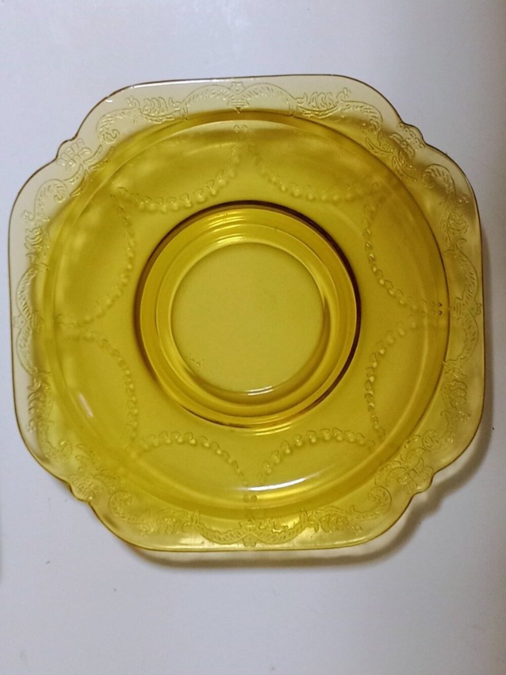 Depression Glass Saucer